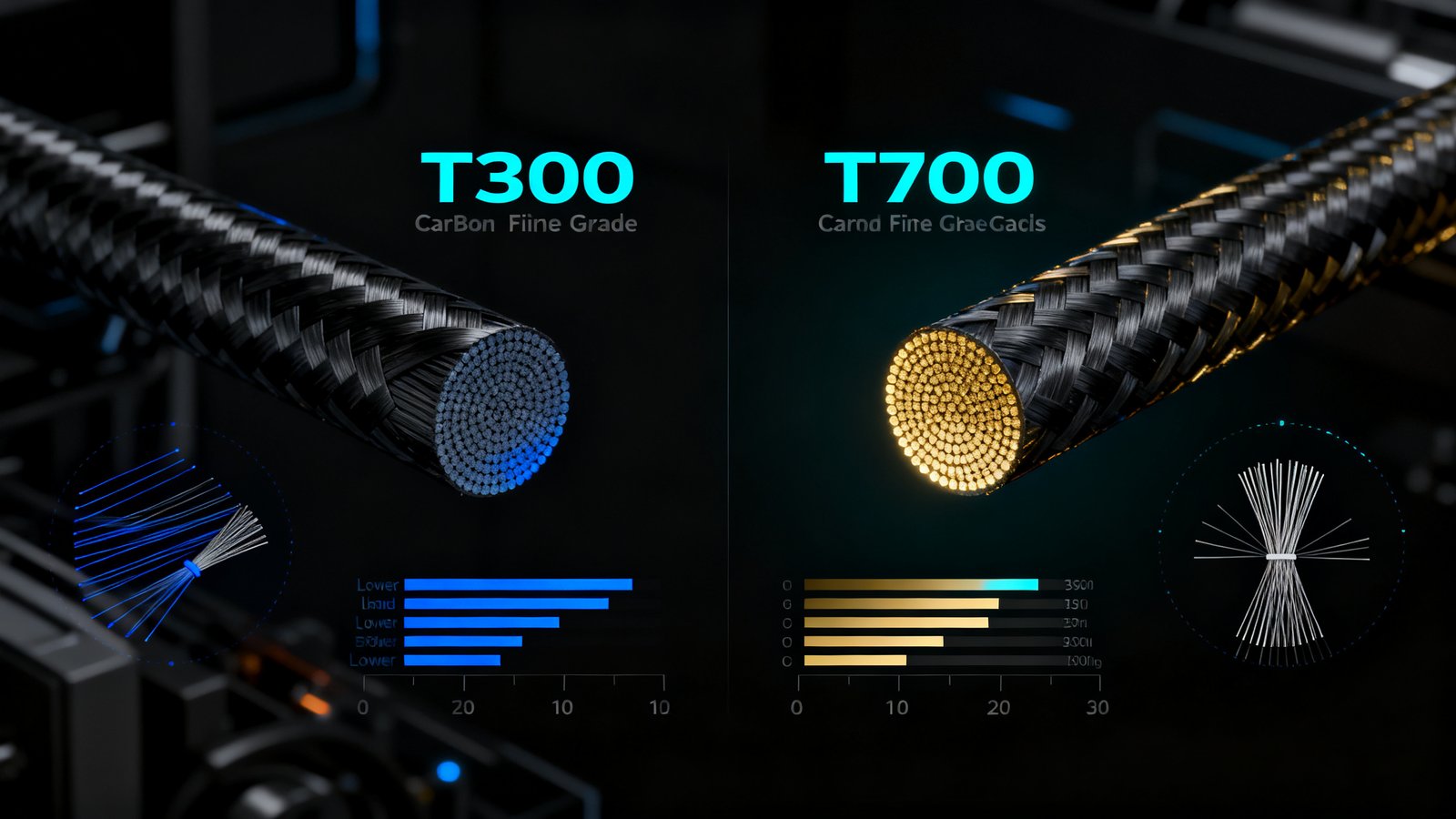 T300 vs T700 — Choosing the Right Carbon Fiber Grade