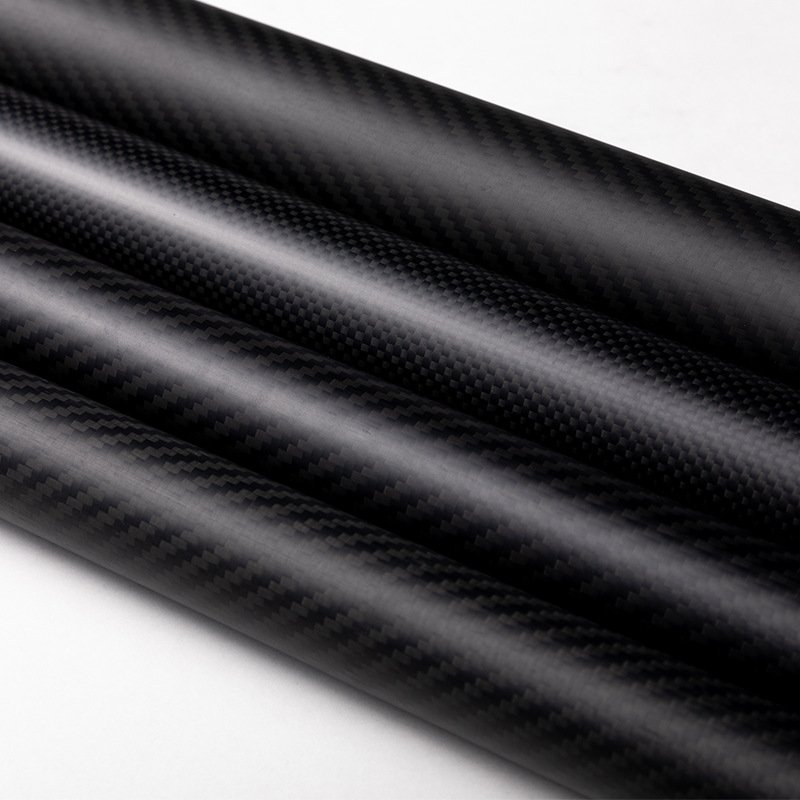 Custom 3K 100% Pure Carbon Fiber Tube OD/ID 41-45mm Twill/Plain Matte/Gloss Lightweight High Strength Round CFRP Pipe for UAV, Robotics, Automotive